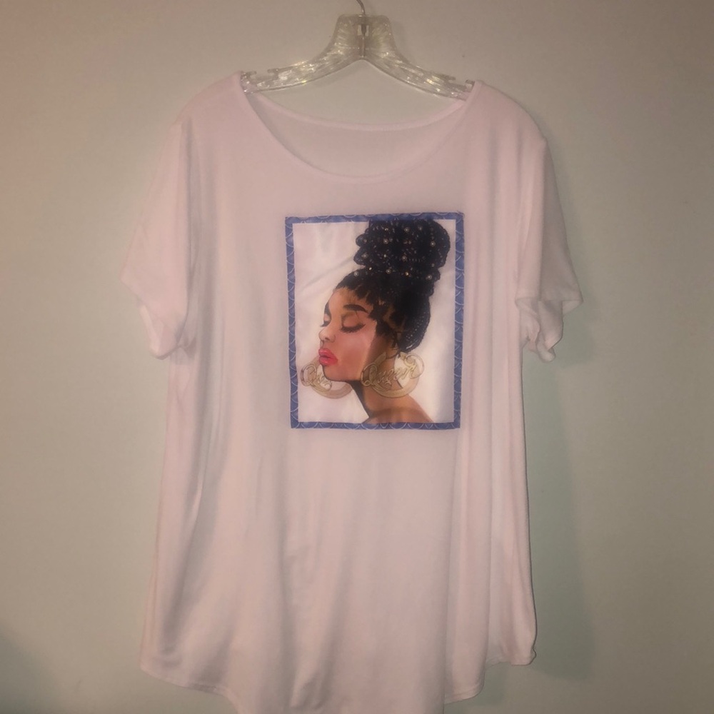 Graphic Print White T-Shirt